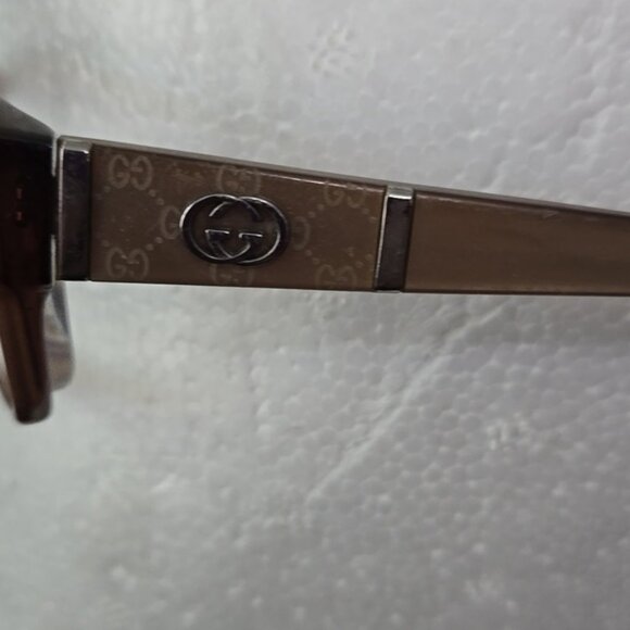 Gucci Brown Rectangular Eyeglasses GG 3133 MH5 135 - Picture 6 of 7